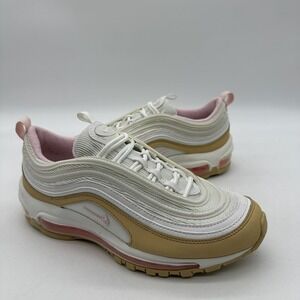 Nike 921522-113 Air Max 97 Size 7Y Shoes‎ Youth GS Sesame / Pink Foam Sneakers